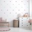 Zidna naljepnica za djevojčice - Sive i roze točkice