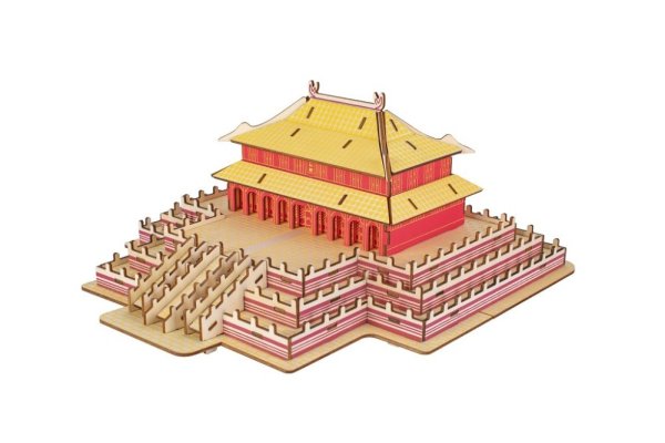 Woodcraft Houten 3D Puzzel De Hal van Opperste Harmonie