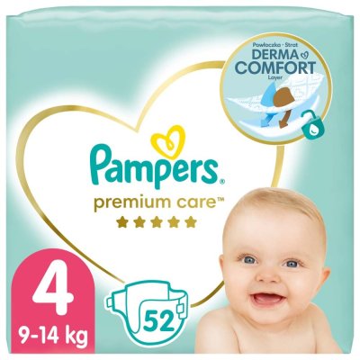 PAMPERS Premium Care Wegwerfwindeln 4 (9-14 kg) 52 Stk