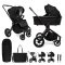 MUUVO Kombikinderwagen Quick SE 2 Chromium black Set 2in1