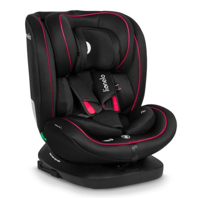 LIONELO Bilbarnstol Bastiaan i-Size (40-150 cm) Black Red