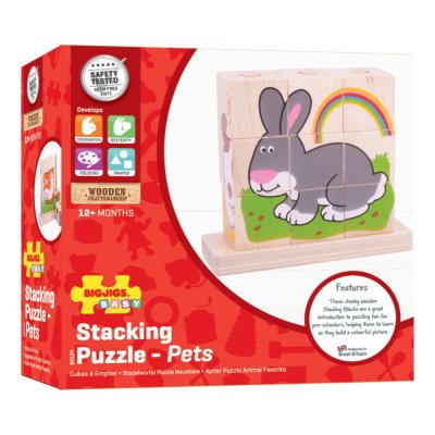 Bigjigs Baby Cubi da Infilare Animali