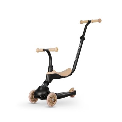 QPLAY Sema Evo Scooter/Balance Bike with LED Lights Khaki, ages 1-6 years, up to 50 kg
