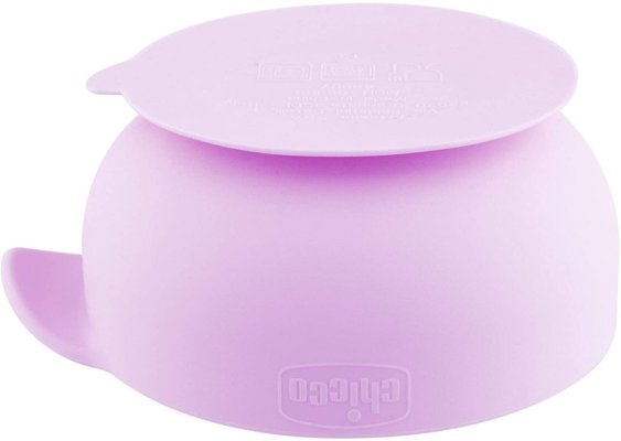 CHICCO Silikonska posuda s vakuumom roza 6m+