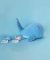 Conjunto de presente Doudou - Baleia azul de pelúcia 15 cm
