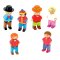 Jeujura Figurines en bois pour jeux de construction 6 pcs