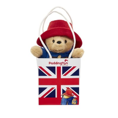 Tęczowy Pluszowy Paddington w torbie prezentowej