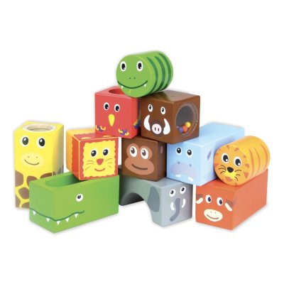 Vilac Cubes sonores en bois Savane