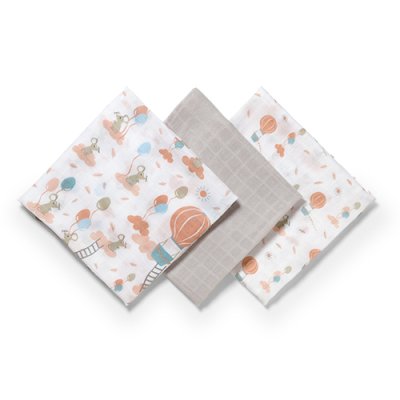 BABYONO Bamboo pelene 3 kom - sive