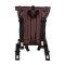Monkey Mum® Mochila integrada de softshell para portabebés Carrie - Huella de oso