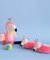 Coffret cadeau Doudou - Ensemble de premiers chaussons flamant rose 0-6 mois