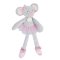 Doudou Zestaw prezentowy - Pluszowa zabawka myszka szara balerina 30 cm