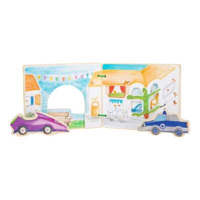 small foot Houten boek politie
