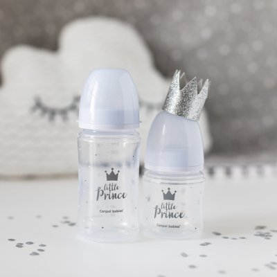 CANPOL BABIES Flasche mit weiter Öffnung Royal Baby 240 ml blau