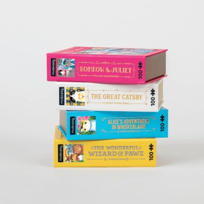 Mudpuppy Puzzel Romeow & Juliet Bookish Cats 100 stukjes