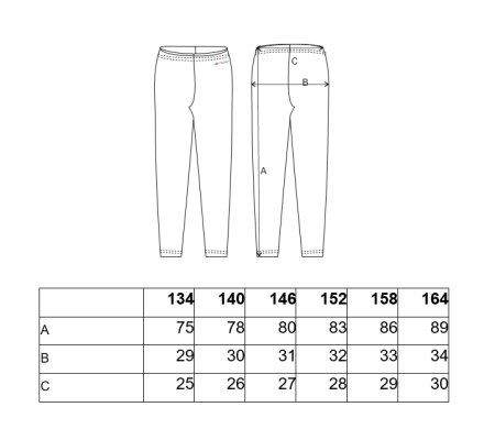 Legging smyk Outlast® - roze