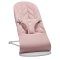 BABYBJÖRN Lounger Bliss Dusty pink Petal Woven, hellgraue Konstruktion
