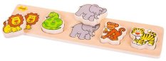 Bigjigs Baby Puzzle d'encastrement en bois safari