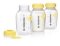 MEDELA Conjunto de 3 garrafas de armazenamento de leite, 150 ml