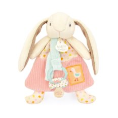 Doudou Zestaw prezentowy Zabawka z uchwytem na smoczek Króliczek Ciboulette 19 cm