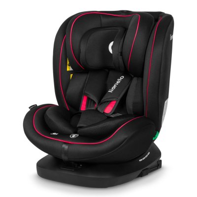 LIONELO Bilbarnstol Bastiaan i-Size (40-150 cm) Black Red