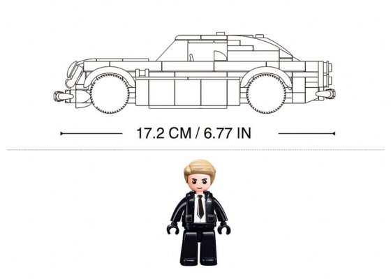 Sluban Model Bricks M38-B1125 Voiture d'agent secret