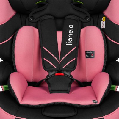 LIONELO Bilbarnstol Levi One i-Size (76-150 cm) Pink Rose