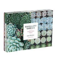 Galison Doppelseitiges Puzzle Sukkulenten 500 Teile