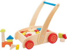 small foot Lauflernwagen mit Holzbausteinen