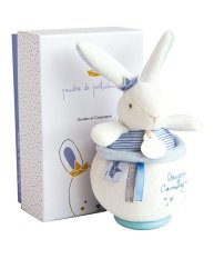 Doudou Zestaw prezentowy - Pluszowy króliczek marynarz grający melodię 14 cm