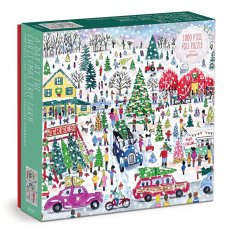 Puzzle Galison Quinta com Árvores de Natal 1000 peças