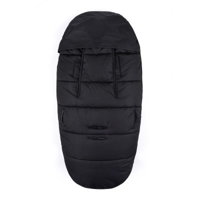 PETITE&MARS Set zimní fusak Comfy 4v1 + rukavice na kočárek Furry Forever Black