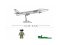 Sluban Army Model Bricks Avião Invisível J-20 com revestimento metálico