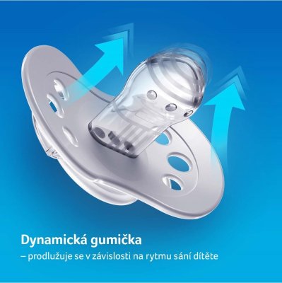 LOVI Schnuller Silikon dynamisch Hey 6-18 m 2 Stück rosa