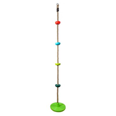 2Kids Toys Dziecięca lina wspinaczkowa z dyskami kolorowa