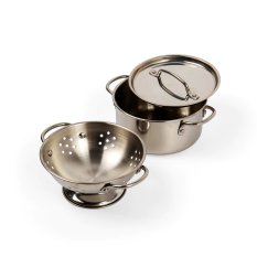 Bigjigs Toys Support avec casseroles 8 pièces