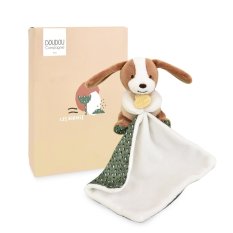 Doudou Plüschhund mit Decke 11 cm