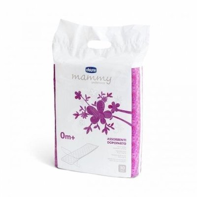 CHICCO Postpartum maandverband 30 stuks + wegwerpslipje na de bevalling, 4 stuks, maat 3