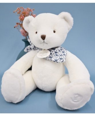 Doudou Plush teddy bear white 25 cm