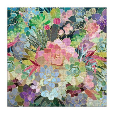 Galison Puzzle Mozaik iz sukulentov 500 kosov