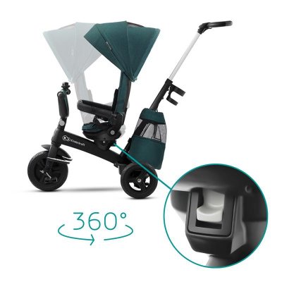 KINDERKRAFT SELECT Dreirad Easytwist Midnight Green, Premium