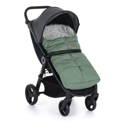 PETITE&MARS Set zimní fusak Jibot 3v1 + rukavice na kočárek Jasie Pale Eucalypt