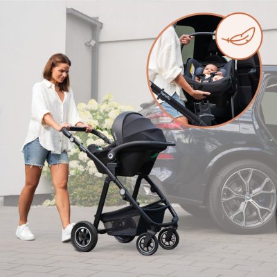 LIONELO Astrid i-Size Bilbarnstol (40-87 cm) Svart Grå