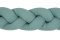BABYMATEX Nestchen für Babybett Musselin geflochtenes Zopf - grün 200 cm