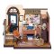 RoboTime Drewniane puzzle 3D Miniatura Domku Biuro prywatnego detektywa
