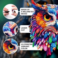 EscapeWelt Drvene puzzle Sove 300 dijelova