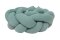 BABYMATEX Nestchen für Babybett Musselin geflochtenes Zopf - grün 200 cm