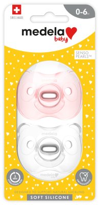 MEDELA Baby duda mekana potpuno silikonska Girl 0-6m 2 kom