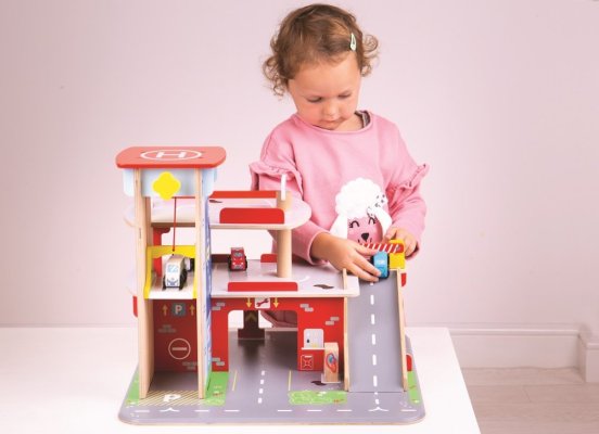 Bigjigs Toys Garage avec parking