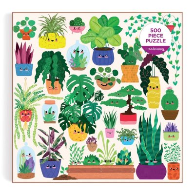 Puzzle Mudpuppy Plantas Felizes 500 peças